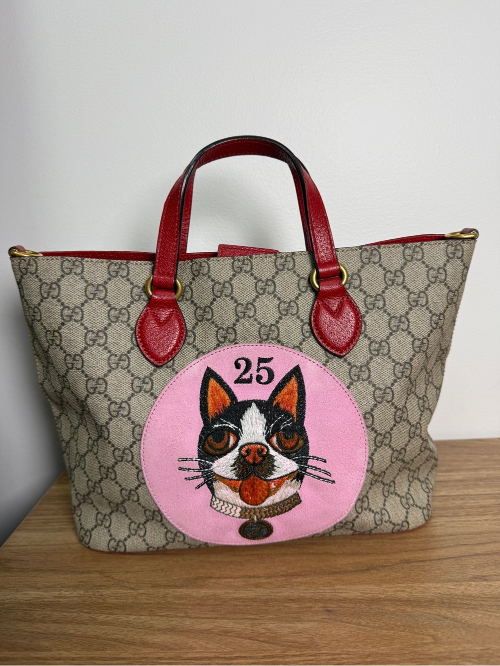 Gucci Small GG Supreme Web Bosco Satchel Bag | Limited Edition